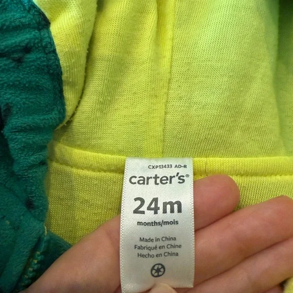 Carter's Green and Yellow Dinosaur Costume 24m - Picture 3 of 3